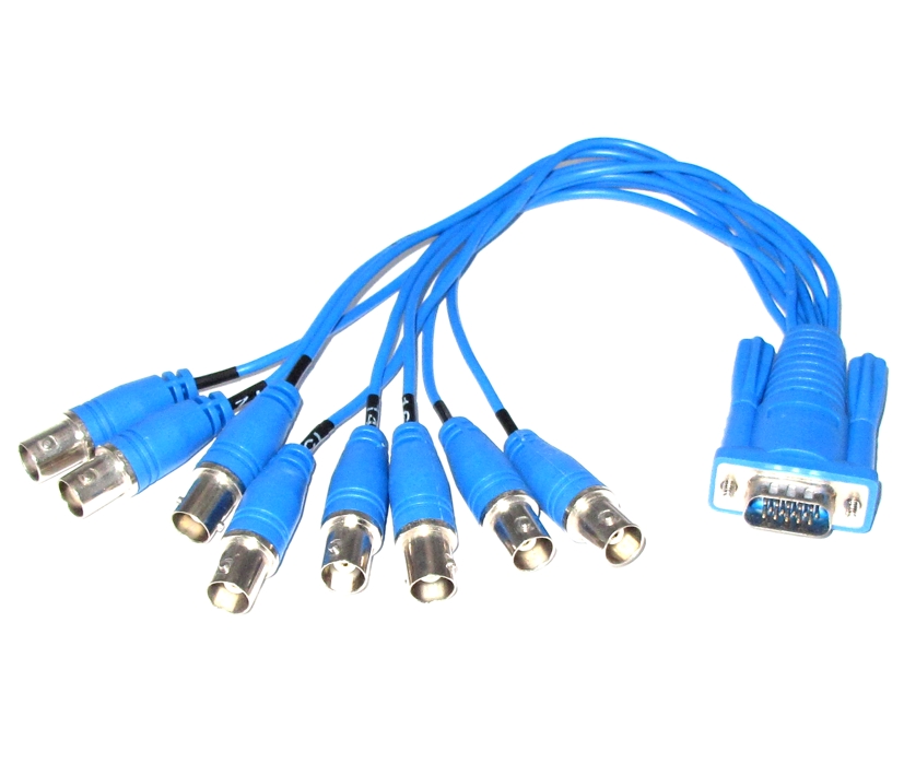 Kabelpeitsche_VGA_auf_BNC_Geovision_79-227-00840 Kabel BNC VGA Kabelpeitsche DVX16 für Geovision Kamerasteckplatinen 8xVideo-BNC K9-16 Blau
