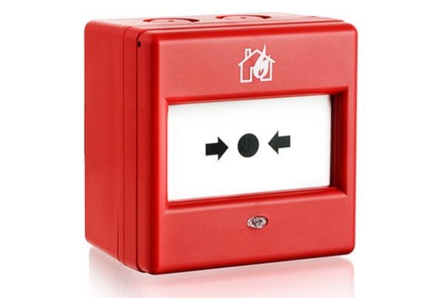 Hausalarm_Brand_Feuer_ROT_Outdoor_95-837-00870 Hausalarm Alarmtaster Feuer Brand ROT EN54-11 87x87x58mm IP66 Handfeuermelder