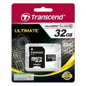 64-520-00916-32gb-sdhc-trancendRxWTRC5eK5Bek 32GB SD Karte Micro SDHC Speicherkarte mit SD-Adapter CLASS10
