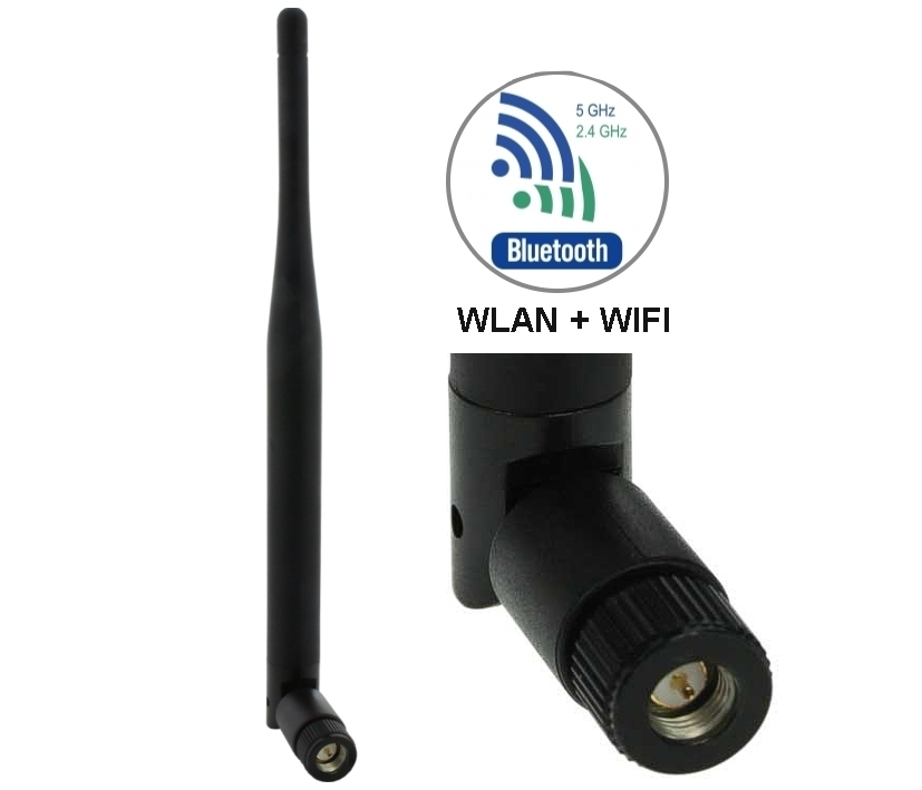 Antenne_SMA_Stecker_WLAN_Bluetooth_78-375-00300 WLAN Antenne 2,4-5Ghz mit SMA-Stecker auch für Bluetooth geeignet