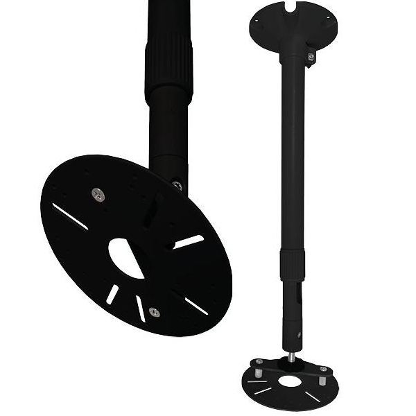 Deckenstange Schwarz Deckenhalter 0,4m bis 0,6m Teleskopstange für Technik aller Art