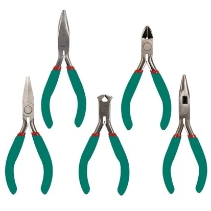 97-905-04450_vtset_n Elektronikerzangen Seitenschneider Zange Set 5-teilig Präzisionszangen