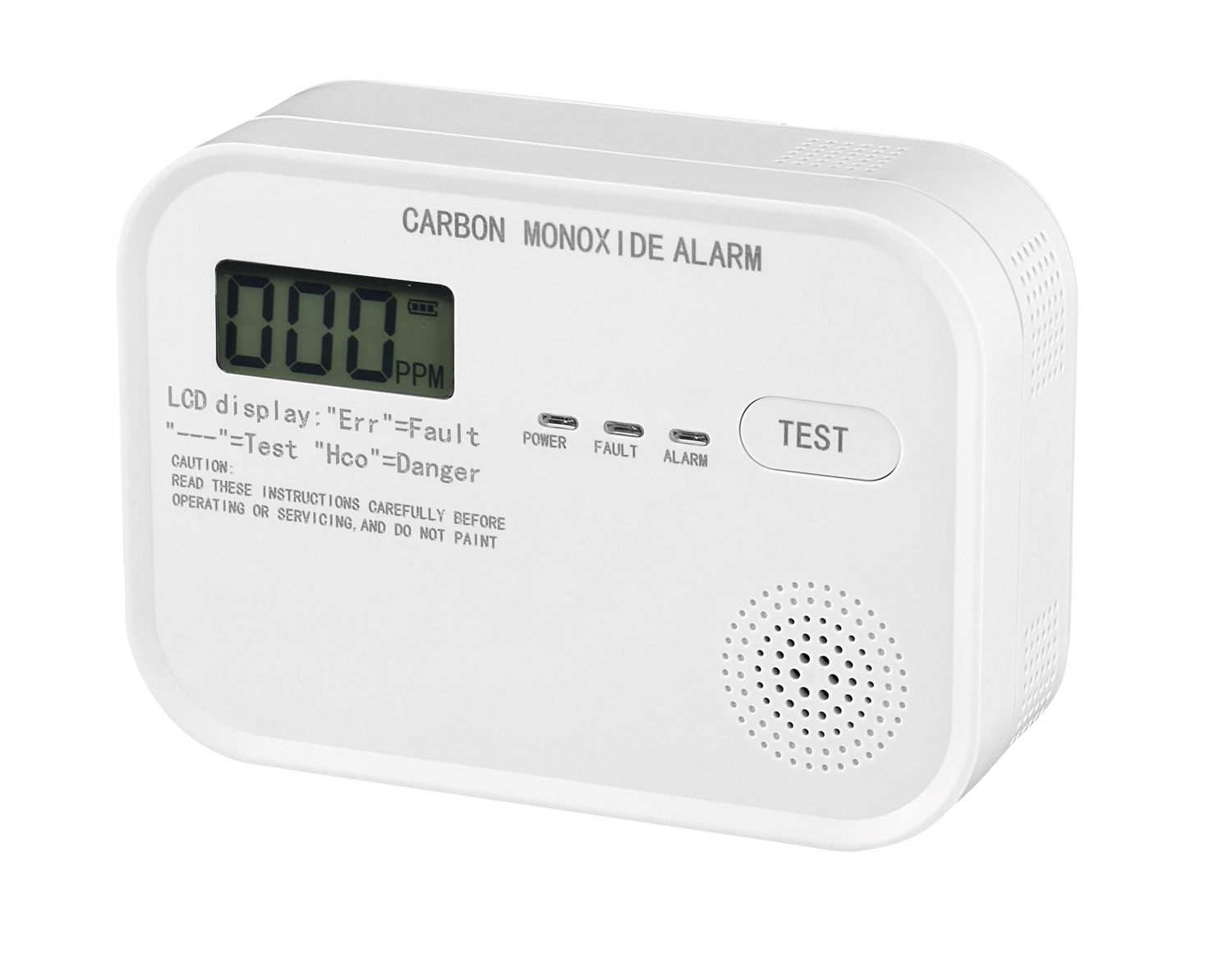 Kohlenmonoxid Melder CO Melder mit LCD-Display und Thermometer Gasmelder