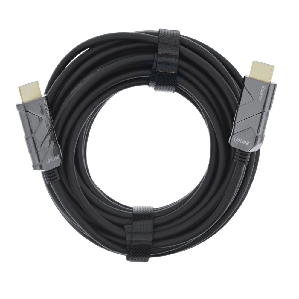 HDMI21_Kabel_mit_Glasfaser_53-682-03110 100m HDMI Kabel AOC Aktiv über LWL Glasfaser HDMI 2.1 Standard
