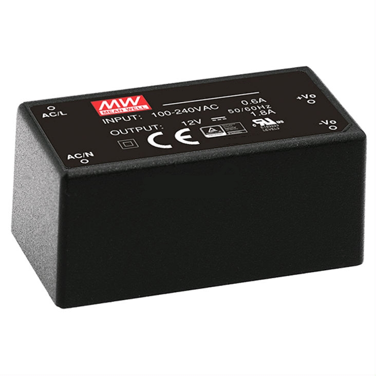 12V-Platinen-Netzteil-93-806-00465 12V Netzteil 12V 1,8A 22W Mini Netzteil für Platineneinbau 230VAC 53x27x24mm