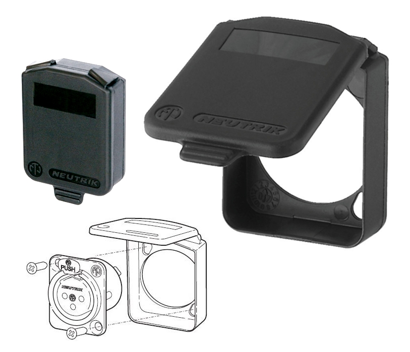 Dichtkappe_Deckel_zu_D-Type_39-854-00118 D-TYPE Blende IP42 Dichtkappe Deckel mit Schnappverschluss Klappdeckel