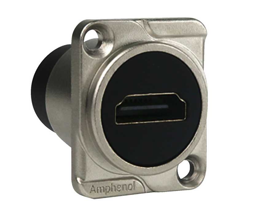 HDMI Buchse HDMI Dose im XLR D-Type Einsatz