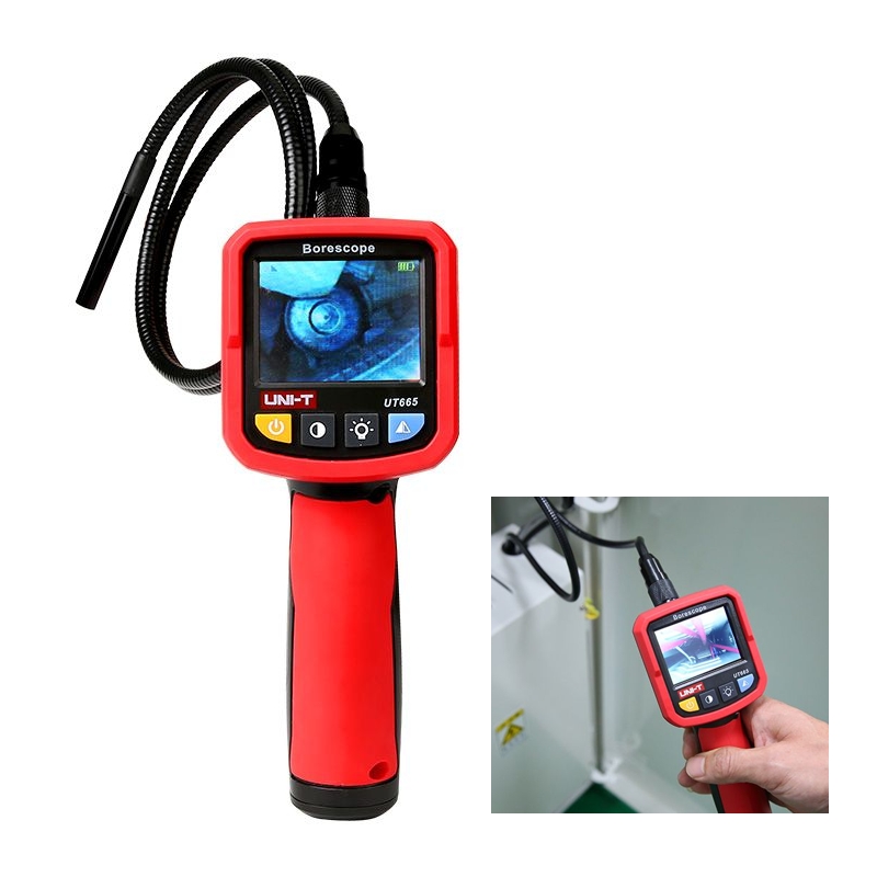 Inspektionskamera_Kamerasonde_B01_79-224-00880 Inspektionskamera Endoskop IP67 Kamera mit Monitor und 1-Meter Kamerasonde