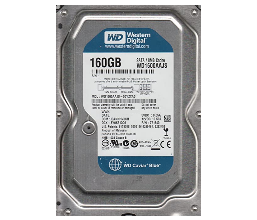 160GB Festplatte WD1600AAJS SATA 7200Umin 8MB Cache 3,5zoll gebraucht geprüft 160GB Festplatte WD1600AAJS SATA 7200Umin 8MB Cache 3,5zoll gebraucht geprüft