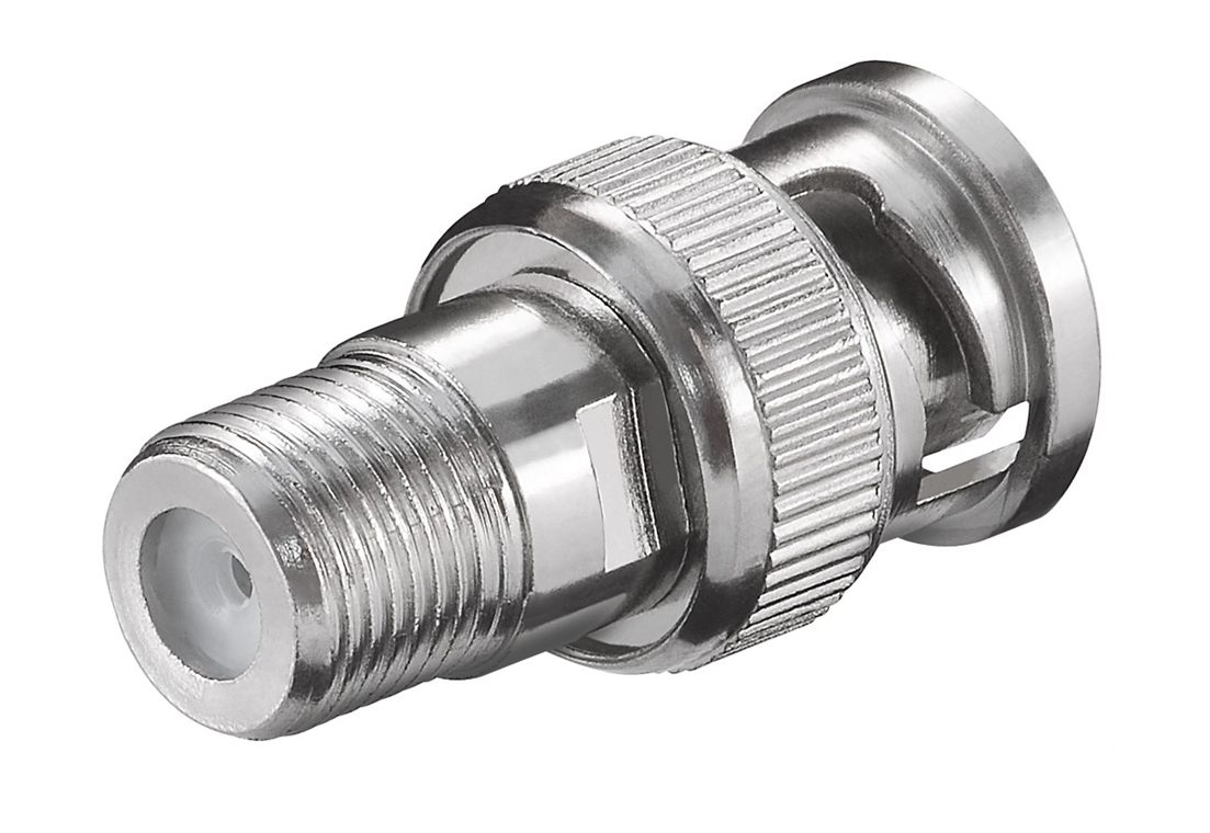51-813-00160 Adapter BNC Stecker auf F-Buchse bzw F-Kupplung