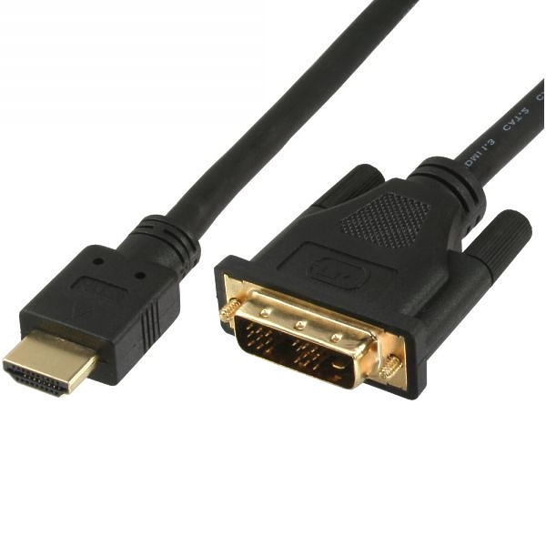 DVI-Kabel-mit-HDMI-Stecker-53-682-033005785f9ec68e2a 2m HDMI Kabel DVI Kabel HDMI-DVI Kabel