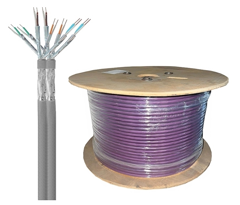 Cat7A_Duplex_LAN_Patchkabel_Lila_42-773-04100V2B9gRKlITuUT 100m LAN Kabel Cat7A DUBLEX PIMF S/FTP geschirmt Verlegekabel