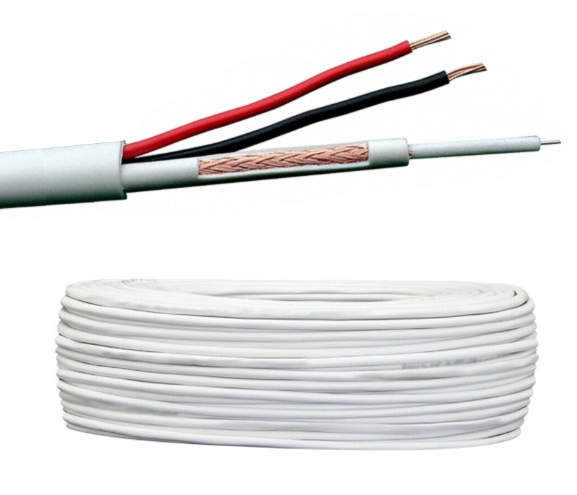 100m Kamerakabel Multikabel 1xKoax 2xStrom Weiss 100m Kamerakabel Multikabel 1xKoax 2xStrom Weiss