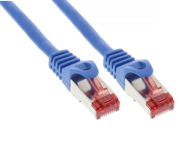 LAN-Babel-Blau-CAT6 0,5m LAN Kabel Cat6 Patchkabel Blau PIMF SFTP