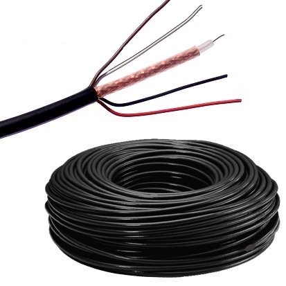 42-710-00370_Kamerakabel_rg59_mit_strom 100m Kamerakabel Multikabel 1xKoax 2xStrom 2xRS485