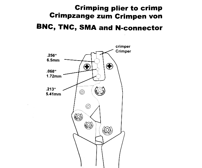 97-905-0504058aaec065f4e9 Crimpzange BNC SMA TNC N-Stecker