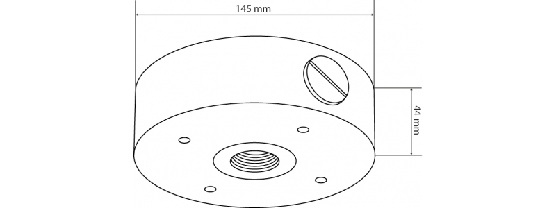 Dose Verteiler für Kamerakabel 145mm Montagebox Montageverteiler Kabeldose Kameradose