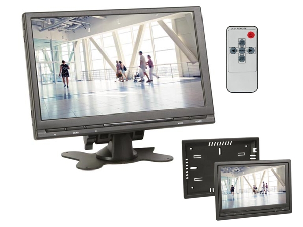 9zoll_Bildschirm_mit_Kameraeingang_79-226-00411_B04 223mm 9zoll Monitor 2xVideoeingang + Audioeingang für 12V mit Standfuß & Fernbedienung