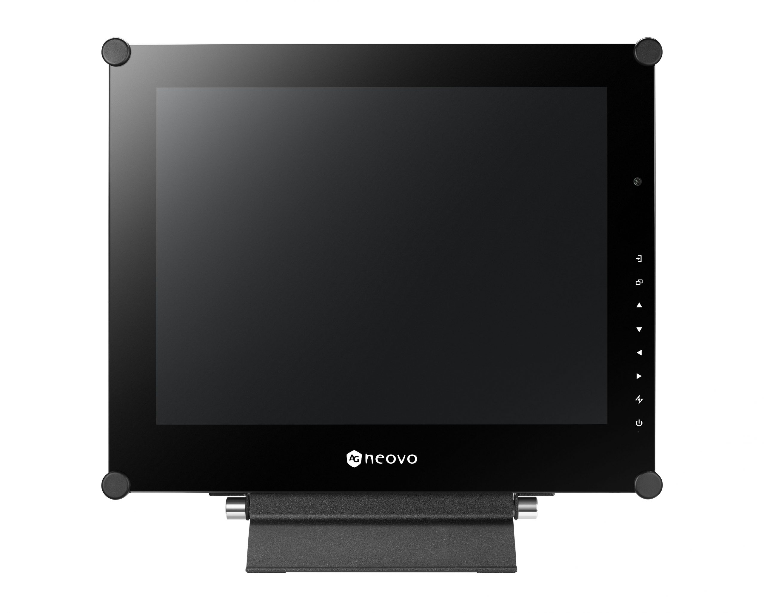 X-15E_Front-scaled 15zoll Monitor Glasfront 381mm (15zoll) X15E Bildschirm HDMI DVI VGA DisplayPort Eingang