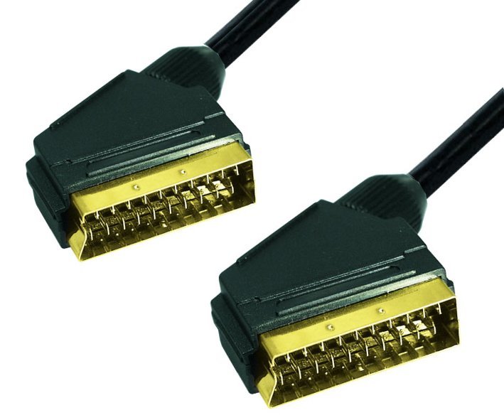 Scartkabel_vergoldet_39-866-000657mewQFQaWVr8S Scartkabel 3m Scart HQ-Stecker vergoldet