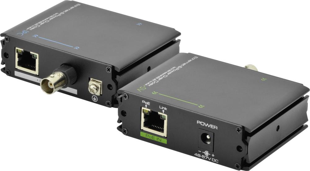 79-224-07470_82060 LAN Netzwerk über RG59 Koaxkabel Konverter mit PoE 2Draht Extender