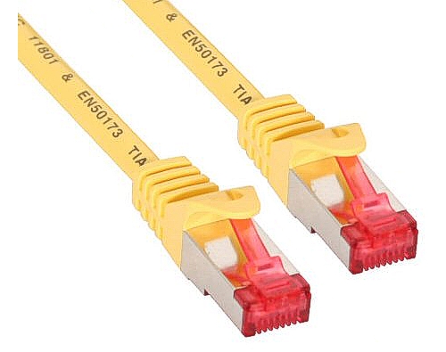 CAT6_PATCHKABEL_Gelb_53-800-00xxx 50m LAN Kabel Cat6 Patchkabel Gelb PIMF SFTP