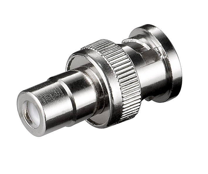 BNC-Stecker_auf_Cinch-Buchse_51-813-00110 Adapter BNC-Stecker auf Cinchkupplung
