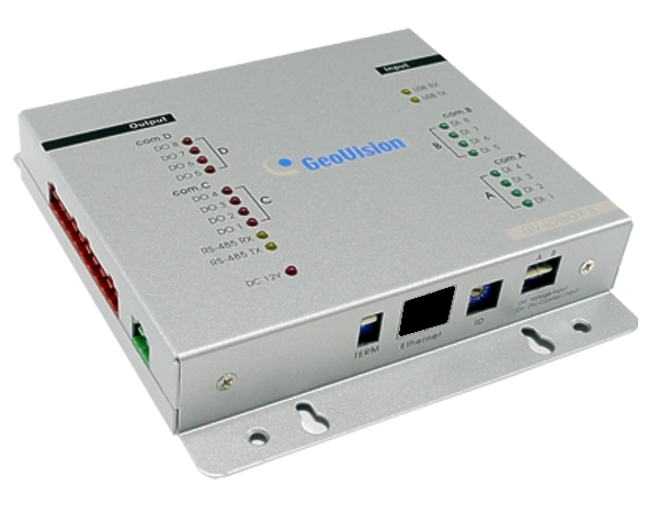 Geovision-IO-Box-8xIN-8xOut-RS485-USB-LAN-79-227-01120 GV IO Box-8 mit LAN RS485 USB Steuerung mit 8x Eingängen 8x Relais-Ausgängen Aktor Signalwandler